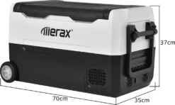 Merax Elektrisch Kühlbox Mit Kompressor 31.5L Schwarz, Mini Kühlschrank Tragbar Kühlleistung Bis -20° C, Gefrierbox 12/24 V Und 230 V Für Büro, Auto, Camping, Garten -Leonardo Verkäufe 0530ea14861cbaa3034d9baf1166414c
