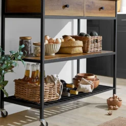 SoBuy FKW112-PF Küchenwagen Servierwagen Küchenregal Kücheninsel Flurschrank Sideboard Beistelltisch Rollwagen Industrie-Design BHT Ca.: 100x93x45cm 16 SoBuy FKW112-PF Küchenwagen Servierwagen Küchenregal Kücheninsel Flurschrank Sideboard Beistelltisch Rollwagen Industrie-Design BHT Ca.: 100x93x45cm -Leonardo Verkäufe 064a01938698af998e3119cff7b90060