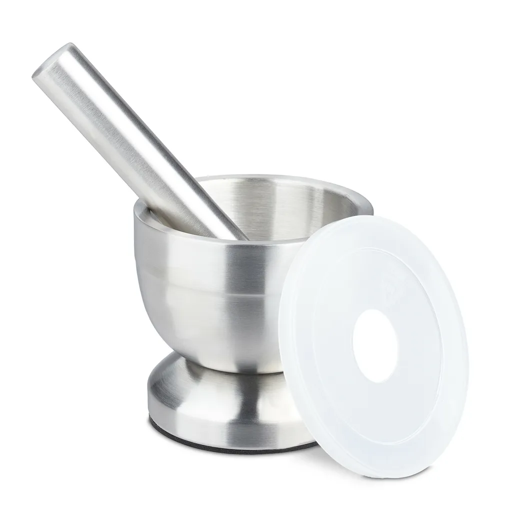 Relaxdays Mörser Mit Stößel Edelstahl 1 Relaxdays Mörser Mit Stößel Edelstahl