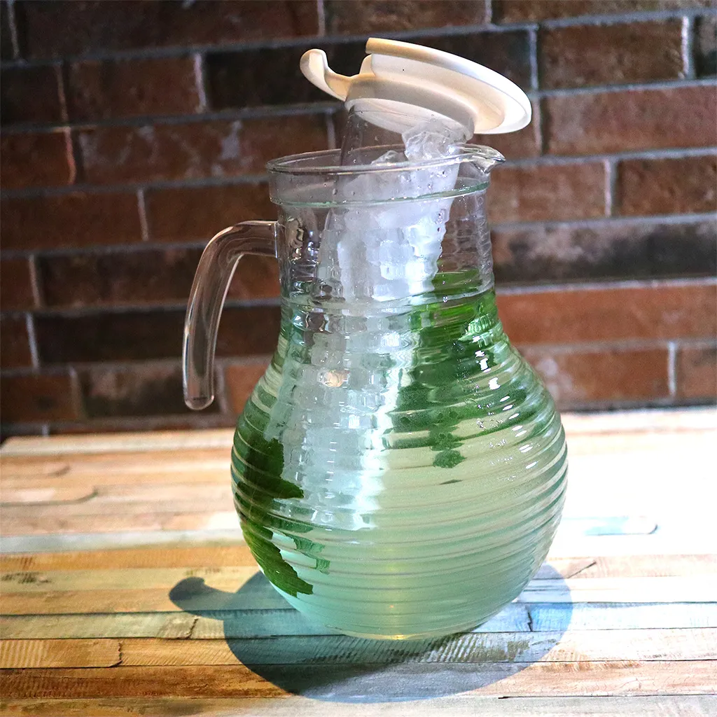 1x Kadum Karaffe Krug Mit Deckel Aus Polycarbonate Bruchfest Und Kratzfest In Echtglasoptik 3 Liter 2 1x Kadum Karaffe Krug Mit Deckel Aus Polycarbonate Bruchfest Und Kratzfest In Echtglasoptik 3 Liter – Bild 2