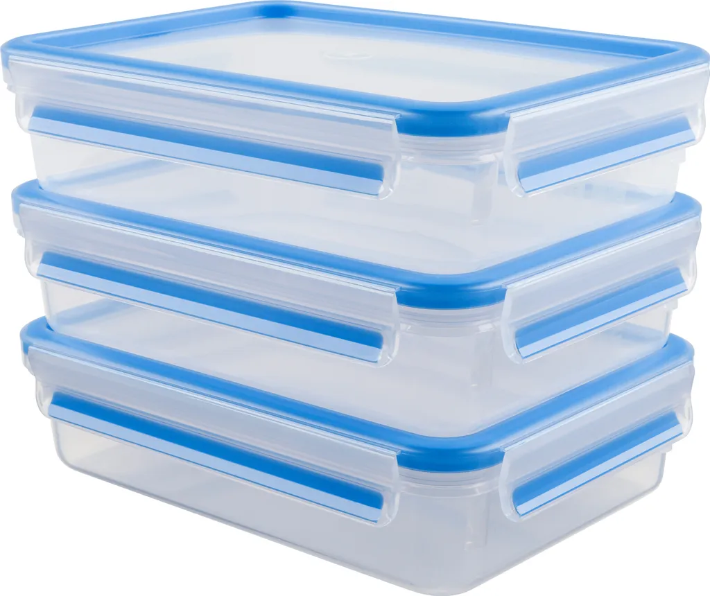 Emsa Frischhaltedose CLIP & CLOSE 3er Set 1,20 Liter Blau 1 Emsa Frischhaltedose CLIP & CLOSE 3er Set 1,20 Liter Blau