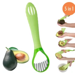 Avocadoschneider Avocadoschäler 5 In 1 Schält Entkernt Löst Schneidet Püriert