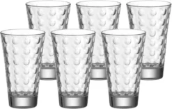 LEONARDO 012684 Optic Longdrinkbecher, Glas, 300 Ml, Ø 8 X 13 Cm, Klar (6 Stück) -Leonardo Verkäufe 0d483012ce5fe8dc374efd488d91a41c