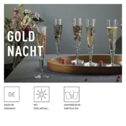 Goldnacht Champagnerglas-Set F23 Von Carolin Oliveira -Leonardo Verkäufe 0db51aee5ebd0df3045474ddf0fbf683