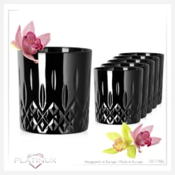 Schwarze Trinkgläser Mit Diamant Muster Aus Glas 250ml (max. 300ml) Gläser Whiskeygläser -Leonardo Verkäufe 0f39d40a9274649ccfdce771fa12639a