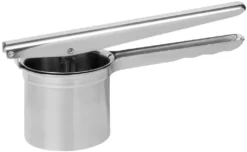 Fackelmann Spätzlepresse, Kartoffelpresse Aus Edelstahl, Eispresse Inkl. 2 Einsätze (Farbe: Silber), Menge: 1 Stück -Leonardo Verkäufe 0ffa42b6fe33fa31c67c149b20c36f20