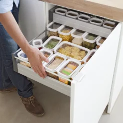 Emsa Trockenvorratsdose OPTIMA 0,45 Liter Transparent / Weiß -Leonardo Verkäufe 1237e24412838ae8975fd10ebe5ceb35