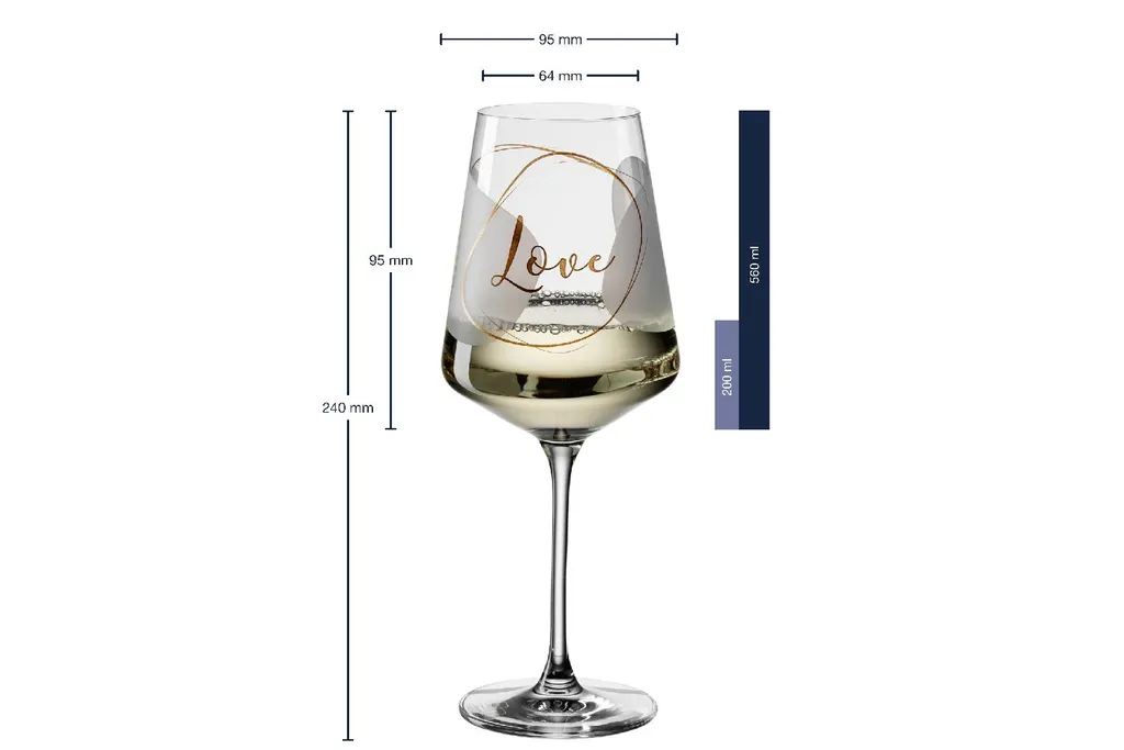 LEONARDO Weinglas 560ml Love, Klar, 2-teilig (1 Set) 9 LEONARDO Weinglas 560ml Love, Klar, 2-teilig (1 Set) – Bild 9
