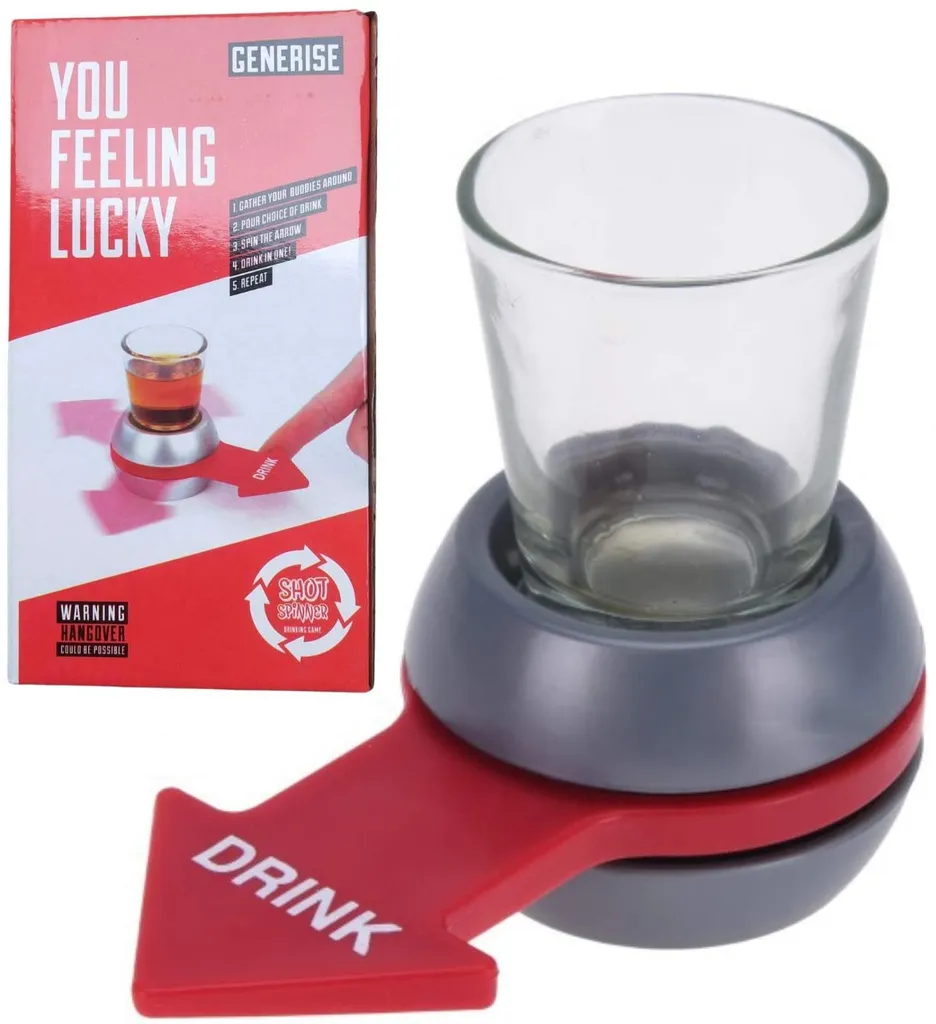 Shot Glas Spinner | Party-Spiel | Trinkspiel | Einschenken, Drehen, Trinken. Inklusive Shotglas Und Drehmechanismus 1 Shot Glas Spinner | Party-Spiel | Trinkspiel | Einschenken, Drehen, Trinken. Inklusive Shotglas Und Drehmechanismus