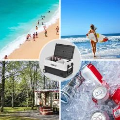 Merax Elektrisch Kühlbox Mit Kompressor 31.5L Schwarz, Mini Kühlschrank Tragbar Kühlleistung Bis -20° C, Gefrierbox 12/24 V Und 230 V Für Büro, Auto, Camping, Garten -Leonardo Verkäufe 140bbfaaeff5f1312dd6f326a1eb6507