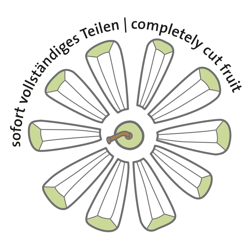 Westmark Apfel- Und Birnenteiler Mit Schneidteller, Divisorex-Spezial, Aluminium, Edelstahl, ABS, 51112260 3 Westmark Apfel- Und Birnenteiler Mit Schneidteller, Divisorex-Spezial, Aluminium, Edelstahl, ABS, 51112260 – Bild 3