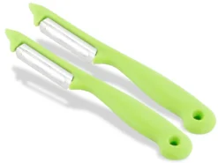 Sparschäler 2er Set Schäler Obst Gemüse Mit Rostfreier Scharfer Pendelklinge Universalschäler Für Rechts Und Linkshänder Allzweckschäler Zum Schälen Von Obst Gemüse Spülmaschinen Geeignet Grün