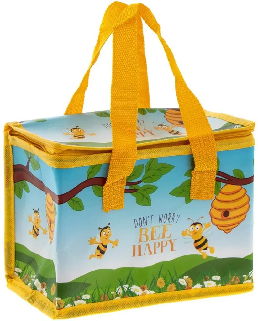 Lesser & Pavey Lunchbag Isotasche "Don´t Worry Bee Happy" - 22 Cm 1 Lesser & Pavey Lunchbag Isotasche "Don´t Worry Bee Happy" - 22 Cm