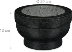 Relaxdays Granit Mörser Mit Stößel 20 Cm -Leonardo Verkäufe 1a166869d5e31c810d4c54851680a48c
