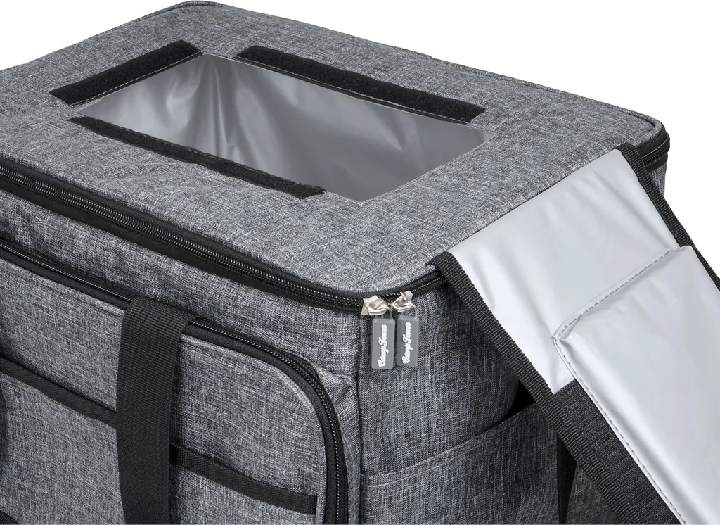 CampFeuer Kühltasche 30 Liter, Grau-meliert, Leicht Und Wasserdicht 2 CampFeuer Kühltasche 30 Liter, Grau-meliert, Leicht Und Wasserdicht – Bild 2