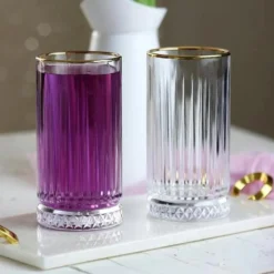 Pasabahce Elysia Golden Touch Long Drink Gläser 4-teiliges Set Mit Goldrand 280ml -Leonardo Verkäufe 1cdf8057466bf02d502195eee0c98614