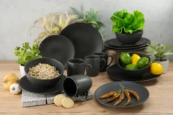 CreaTable 23145 Kombiservice Soft Touch Black Für 4 Personen, Steinzeug, Schwarz (1 Set, 16-teilig) 16 CreaTable 23145 Kombiservice Soft Touch Black Für 4 Personen, Steinzeug, Schwarz (1 Set, 16-teilig) -Leonardo Verkäufe 1eac4086b9cd9835f7df10452836c4f9