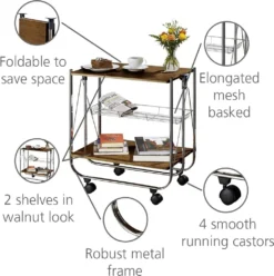 Wenko Servierwagen Dinett Deluxe Walnuss -Leonardo Verkäufe 1faf6859c594a0c220da531fea33063e