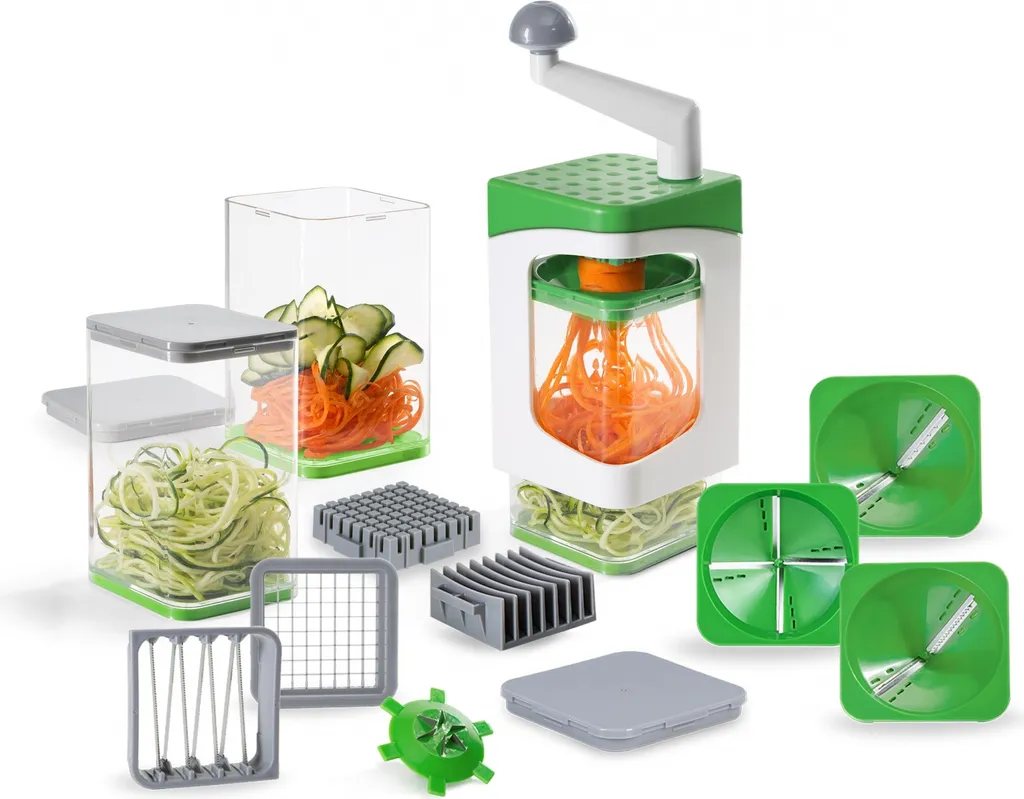 Genius Nicer Dicer Julietti Spiralschneider Deluxe-Set 17-tlg, A82121 1 Genius Nicer Dicer Julietti Spiralschneider Deluxe-Set 17-tlg, A82121