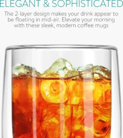 Navaris 4x Doppelwandige Gläser 350ml - Thermogläser Für Cappuccino Latte Macchiato Tee Wasser Cola Cocktails - 4er Set Kaffeegläser Borosilikat -Leonardo Verkäufe 2385415314ba0f73008e1d53e0dc7960