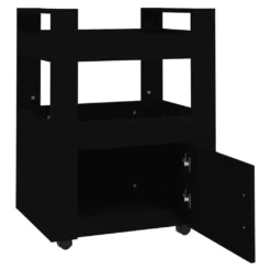 VidaXL Küchenwagen Schwarz 60x45x80 Cm Holzwerkstoff -Leonardo Verkäufe 2660734f45867c31859a134ab9454bc6