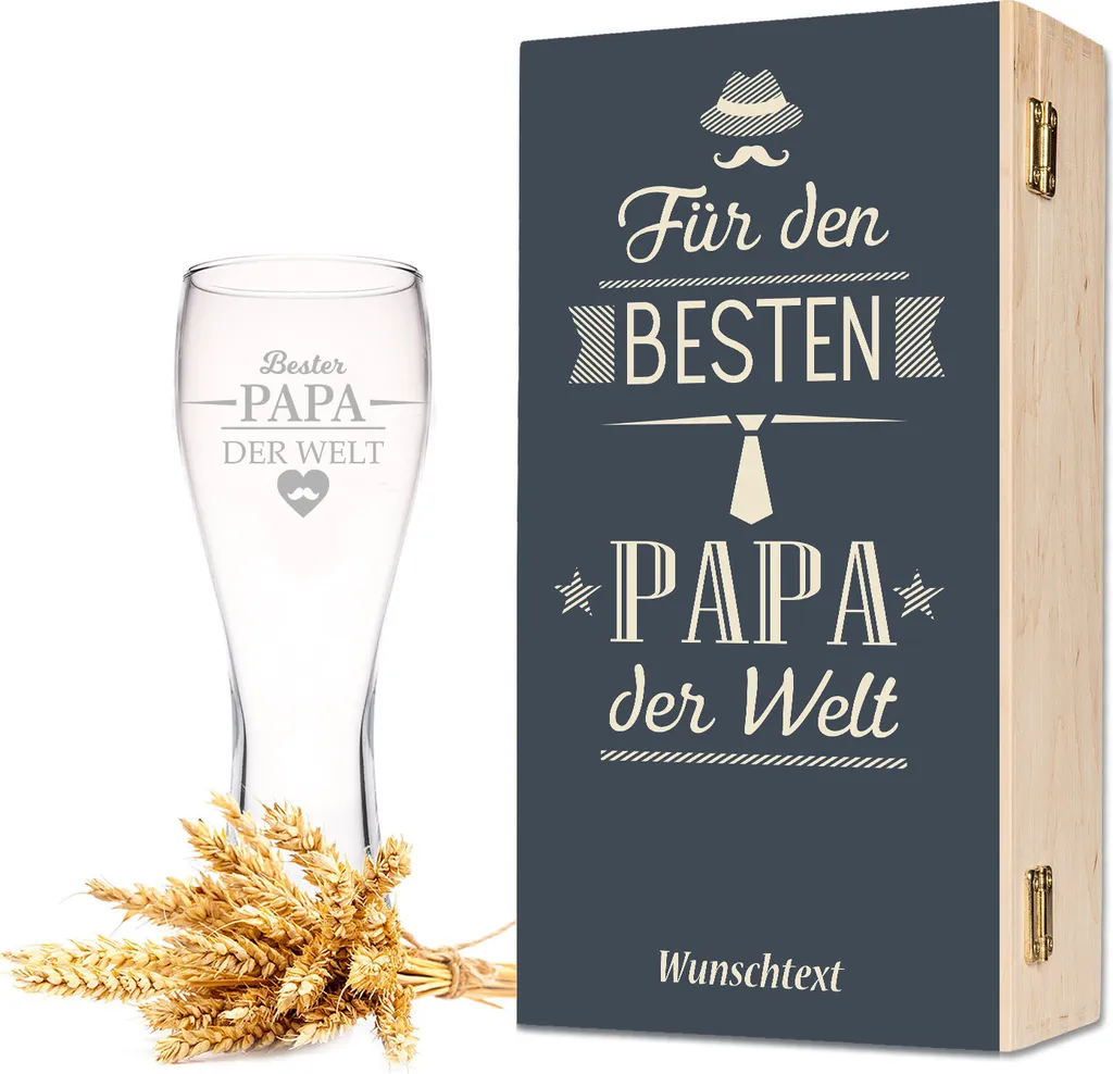 Leonardo Weizenglas Mit Gravur - Bester Papa Der Welt - Geschenk Für Papa Ideal Als Vatertagsgeschenk 0,5l Bierglas Weizenbierglas Als Geburtstagsgeschenk Für Männer Als Geschenkset 1 Leonardo Weizenglas Mit Gravur - Bester Papa Der Welt - Geschenk Für Papa Ideal Als Vatertagsgeschenk 0,5l Bierglas Weizenbierglas Als Geburtstagsgeschenk Für Männer Als Geschenkset