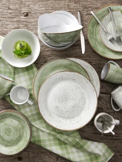 WELLCO Kombiservice Pur 24teilig Grün/grau 7 WELLCO Kombiservice Pur 24teilig Grün/grau -Leonardo Verkäufe 26da5755deb9ab464d828c8e147b3011