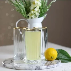 Pasabahce Elysia Golden Touch Long Drink Gläser 4-teiliges Set Mit Goldrand 280ml -Leonardo Verkäufe 27fbee4410dcc648f24a6bae4243602f