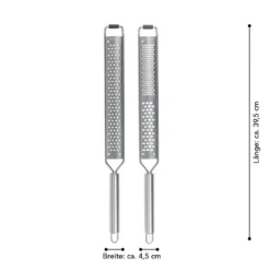 Zester Reibe Hobel Edelstahl Käse Zitrone Muskat Schokolade Knoblauch 2er Set -Leonardo Verkäufe 292e4d6e6b44757143fcbfb89812b86f