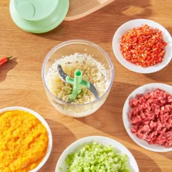 500ml Zwiebelhacker Zwiebelschneider Gemüsehacker Gemüseschneider Knoblauchhacker Küchenmaschine Rotierender Hochgeschwindigkeitsmixer Für Obst & Gemüse, Knoblauch, Zwiebeln, Nüsse, Tomaten Grün -Leonardo Verkäufe 2a172cdc984a149e835f8b0cc5269e41 1