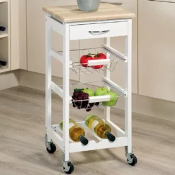 Kesper Küchenwagen Mit Schublade, Weiß, 2581413 -Leonardo Verkäufe 2c272e371a8cb950d7784e49c24d5e98