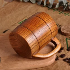 320ml Natürliches Holz Bierkrug Trinkbecher Griff Heiße Kalte Getränkebecher Bier Stein Bierkrug Bier Steins Becher Langlebiger Holzbecher Holzbecher -Leonardo Verkäufe 2e3dd5908cf19486b2eae21166799f1f