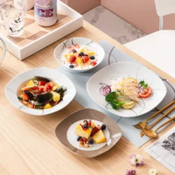 VEWEET Tafelservice 'Nikita' Aus Porzellan, 24 Teilig Geschirrset Beinhatlet Müslischalen, Dessertteller, Speiseteller Und Suppenteller, Geschirrservice Für 6 Personen -Leonardo Verkäufe 2ee698f5f467245f27bcda5b9b97b6ad