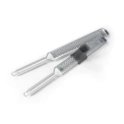 Zester Reibe Hobel Edelstahl Käse Zitrone Muskat Schokolade Knoblauch 2er Set