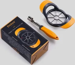 DEISS PRO Apfelschneider & Apfelentkerner Set - Apfelteiler Und Entkerner - Rasiermesserscharfe Edelstahlklingen Mit Ergonomischen, Rutschfesten Griffen - Langlebige Konstruktion - Spülmaschinenfest 17 DEISS PRO Apfelschneider & Apfelentkerner Set - Apfelteiler Und Entkerner - Rasiermesserscharfe Edelstahlklingen Mit Ergonomischen, Rutschfesten Griffen - Langlebige Konstruktion - Spülmaschinenfest -Leonardo Verkäufe 311b615170676f2daa8a76a10ad94fa9
