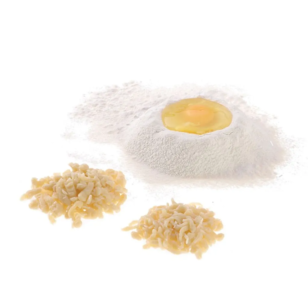 Westmark Spätzlehobel Mit Teigschlitten, Für Topfdurchmesser Bis Zu 28 Cm, Rostfreier Edelstahl/Kunststoff, Knöpfle, Weiß/Silber, 61122270 7 Westmark Spätzlehobel Mit Teigschlitten, Für Topfdurchmesser Bis Zu 28 Cm, Rostfreier Edelstahl/Kunststoff, Knöpfle, Weiß/Silber, 61122270 – Bild 7