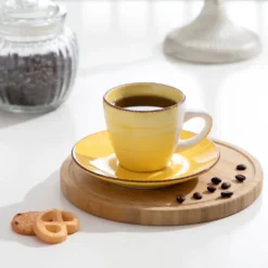 Kaffeeservice Steinzeug, Vancasso BONITA 12 Teiliges Kaffeeset, Cappuccino Tassenset Für 6 Personen, Tassen Und Untertassen -Leonardo Verkäufe 347b48b53a851b888334949a14d759c4