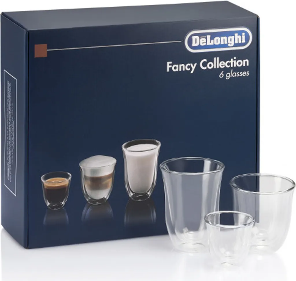De'Longhi Delonghi Fancy Box 6er Set Thermo Gläser DLSC302 (1er Pack) 5 De'Longhi Delonghi Fancy Box 6er Set Thermo Gläser DLSC302 (1er Pack) – Bild 5