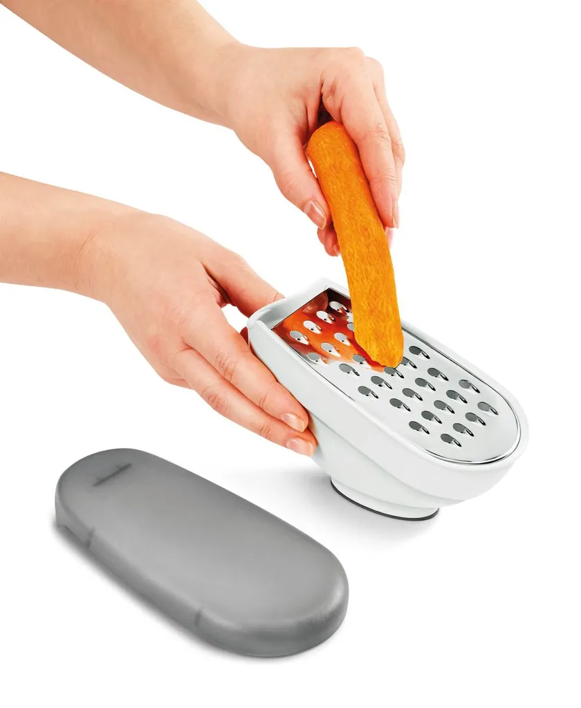 Universalreibe Mit Behälter & Deckel Käsereibe Handreibe Käsehobel 3 In 1 Reibe, Menge:1 6 Universalreibe Mit Behälter & Deckel Käsereibe Handreibe Käsehobel 3 In 1 Reibe, Menge:1 – Bild 6