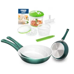Genius Nicer Dicer Twist | Inkl. Cerafit Pfannen | Set 12-tlg.