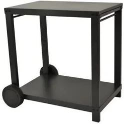 COOKINGBOX Rollwagen Für Plancha Mit Klappbaren Regalen - Stahl - Schwarz -Leonardo Verkäufe 3e3861d430c1af2e16284c85788cda70