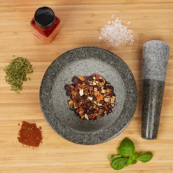 Relaxdays Granit Mörser Mit Stößel 16 Cm -Leonardo Verkäufe 3eb4c75b6bc650f6121dab37ddae27ad