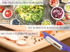 Sparschäler 2er Set Schäler Obst Gemüse Mit Rostfreier Scharfer Pendelklinge Universalschäler Für Rechts Und Linkshänder Allzweckschäler Zum Schälen Von Obst Gemüse Spülmaschinen Geeignet -Leonardo Verkäufe 3f3cff0fedfa821f2484dd3ebbb7b9ec 1