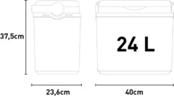 H-Line Kühlbox 24L Rattan Anthrazit 8951 -Leonardo Verkäufe 3f6094214b1a44348f181317b0853397