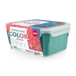 Emsa CLIP & CLOSE Colour Edition Grün 4er Set (0,2 / 0,55 / 0,8 / 2,2) -Leonardo Verkäufe 41753e7d41324fb687d6d50c6525586a