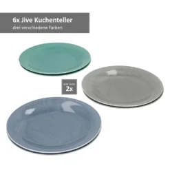 24tlg Geschirrset Jive 6Pers Kaffeebecher Suppenteller Kuchenteller Speiseteller Porzellan Bunt -Leonardo Verkäufe 43b59e78485e3ca6e2ec2338f58bdd6d