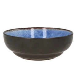 MamboCat Reactive Blue 18-tlg. Set I 6 Personen I Außen Kupfer I Speiseteller, Müslischalen & Kuchenteller I Steingut-Geschirr -Leonardo Verkäufe 45453c28186c77aa3ed656791f28b23c