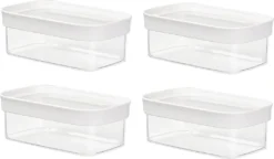 Emsa Trockenvorratsdose OPTIMA 0,45 Liter Transparent / Weiß -Leonardo Verkäufe 46b632b8411299f540effe4f339feaac