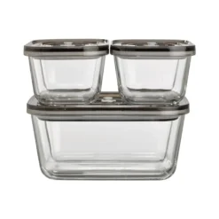 Caso Vakuum-Frischebehälter 3er Set - Für Platzsparende Aufbewahrung (1er Pack) -Leonardo Verkäufe 4e32a43e78aa5c15f99bb5bc5adbfa88