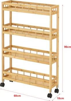 Küchenwagen Pyhäjoki Auf Rollen Servierwagen Aus Bambus Aufbewahrungswagen 96 X 60 X 18 Cm Speicherwagen Natur 9 Küchenwagen Pyhäjoki Auf Rollen Servierwagen Aus Bambus Aufbewahrungswagen 96 X 60 X 18 Cm Speicherwagen Natur -Leonardo Verkäufe 4fbabb23c241bf52b2037bd7eed601dc